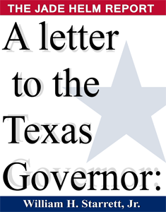 A Letter to the Texas Governor: THE JADE HELM REPORT by William Starrett